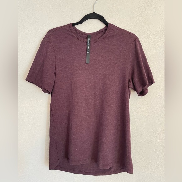 lululemon athletica Other - Lululemon Men's Basic Tee in a burgundy or "Heathered Black Plum" shade Small
